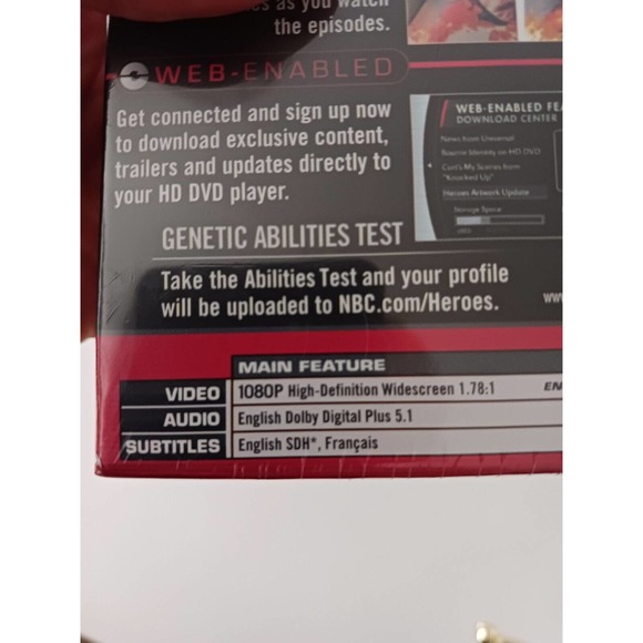 Heroes: Season 1 Web Enabled HD DVD Complete 16+ Hours NEW IN PACKAGE - Picture 9 of 12